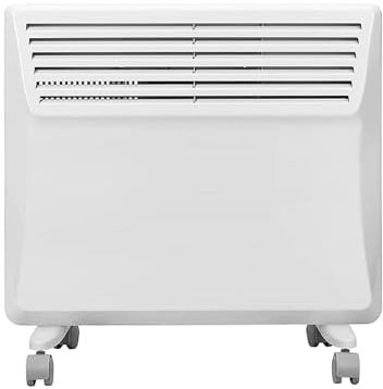 Devola Electric Panel Heater Low Energy Wall mounted Radiator 1000W, Eco Warm Energy Efficient Technology, Floor stand & wall mount, Adjustable Thermostat with Programmable Timer, Lot 20, DVS1000W