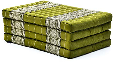 Leewadee Klappmatratze Gästebett Klappbar Auto Matratze Gästematratze Klappbar Faltbare Matratze, Kapok, 200 x 70 cm, Grün