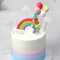 AMACOAM Tortendeko Geburtstag Regenbogen Luftballons Wolken Kuchen Topper Kuchendeko Tortendekoration für Kinder Mädchen Junge Frauen Hochzeit andere Party