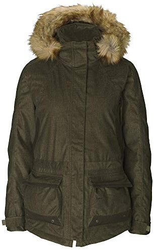 Seeland warme Jagdjacke Damen Winter North Pine Green mit 3M Thinsulate(TM)-Futter - Wasserdichte geräuscharme Jagdjacke, Größe:36