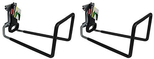 Rubbermaid Fasttrack All in 1 Rail Garage Storage System 50 Pound Capacity Water Garden Hose Hook, Black (2 Pack)