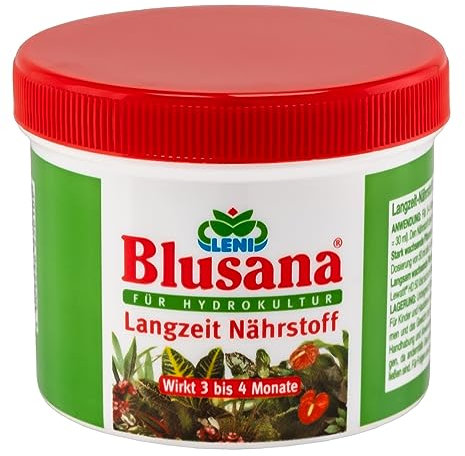 Blusana HD 50 Nährstoff Langzeitdünger für Zierpflanzen in Hydrokultur | 200 ml mineralischer NPK Dünger mit Lewatit Ionenaustauscher | 3-4 Monate Wirkung