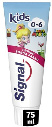 Signal Pasta de Dientes Infantil 0-6 años Sabor Fresa Para Dientes de Leche 75ml x1