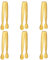 Gold Candybar Zuckerzange Klein, 6 Stück Edelstahl Eiszange Candybar Zangen Klein Servierzange Küchenzange für Party,für Küche, Hochzeit, Bar, Party und büfett Grill Picknick (11.4 x 1.6cm)