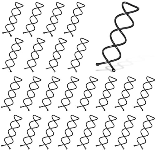 Qianyu 25 Stück Schwarz Spirale Haarspange Klein Bobby Pins Unsichtbarer Haarnadeln Spirale Haar Clip Spin Clip Brötchen Haarschmuck für Kinder, Mädchen und Frauen