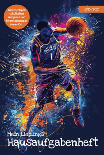 Hausaufgabenheft Grundschule A5 „Basketball” Hausaufgabenheft 2024/2025 inkl. Stundenplänen, Geburtstagskalender, Notenübersicht, Notizen & ... Aufgaben und Informationen an einem Ort!