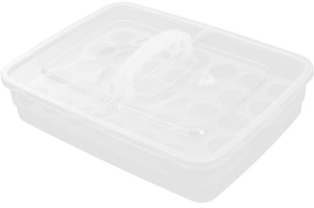 Gadpiparty Boîte De Rangement Pour Œufs Transparent Organisateur De Réfrigérateur à Compartiments Capacité Œufs Design Anti-collision Et Anti-extrusion