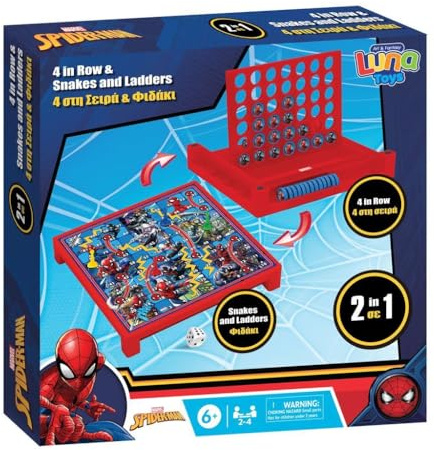 Spiderman Jeu 2 en 1 & Serpents et Échelles | Stratégie Familiale & Super-Héros | Jeu de Société Pour Enfants
