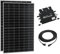 pro.tec Balkonkraftwerk Brusson 800 W Komplettset mit 2x400W Solaranlage mit Wechselrichter mit App und WIFI Solarmodulen 10m Kabel Photovoltaik Plug+Play