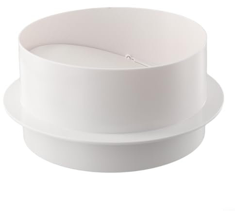Ventilation Pipe Duct Check Valve, ABS Plastic Backdraft Damper, Aitr Duct Connector Accessory Airflow Ducting Insert, for Ventilation, Easy Installation(110MM)