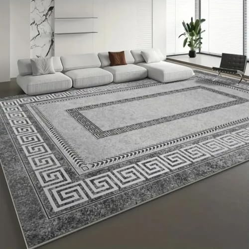 HJZSZX Tappeto di lusso per soggiorno, divano, tavolino da caffè, ufficio, sala da pranzo, decorazione per la casa (120x160 cm 47x63 pollici/FSJR-6)