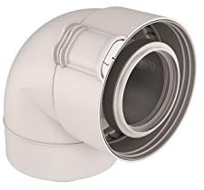 Coude 87° Rolux condensation D60 100mm PPTL PP sekurit UBBINK 229232