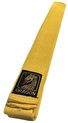 Karategürtel Judogürtel Budogürtel Dragon Gelb 100% Baumwolle (200)