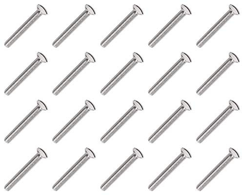Gas N Pow3r M3.5mm x 70mm Chrome Polished Electrical Machine Screws, 20 Pack
