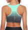 Sykooria Femme Soutien Gorge Sport Coussinets Amovibles Élastique Brassière Dégradé de Couleur Sport Yoga, Course à Pied, Danse sous-vêtements de Sport,Vert,M