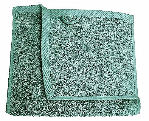 Lanudo® Luxus Gäste-Handtuch 600g/m² Pure Line 30x50 cm. 100% feinste Premium Frottier Baumwolle in höchster Qualität | Gästetücher, Gästetuch Farbe: Mint-Grün