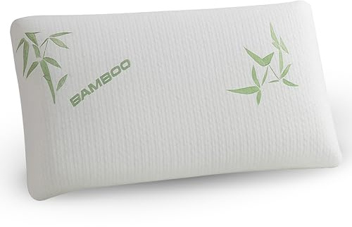 Aspect Pack of 1 Bamboo Bed Memory Foam Pillow For Sleeping Neck and Head Support Anti Allergy Orthopedic Pillows Deep Sleep Neck Pillow Superior Comfort Antibacterial Pillow for Side & Back Sleepers