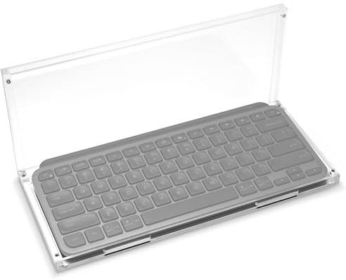 Geekria Tangentbord klart fodralskydd, akryldammskydd, magnetiskt stängande dammskydd kompatibelt med MX-tangenter mini minimalistiskt trådlöst upplyst tangentbord, MX bakgrundsbelysta