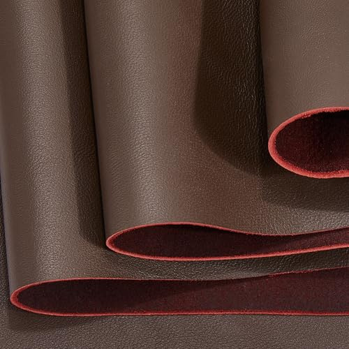 GORGECRAFT Pelle di Mucca Marrone da 1mX89cm Pelle di Pecora Intera Pelle di Mucca Piena Morbida in Vero Tessuto Fogli per Tappezzeria Pezzi per Copertina di Diario Portafoglio Gioielli Arti