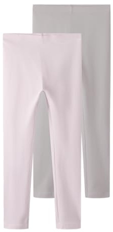 NAME IT Mädchen Nkfvivian 2P Legging L Noos, Cradle Pink, 122-128 EU