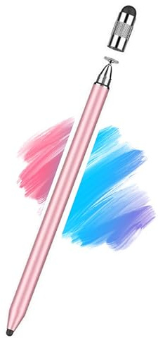 3in1 Stylus Pen for Samsung Galaxy Tab A11+/A11/A9+/A9/A8+/A8 Universal Android Pen Compatible with iOS/Microsoft/Android Tablet and Phones All Touch Devices (3in1 Rosegold)