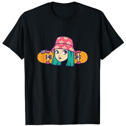 Skater-Mädchen Skater haben Spaß Geschenk für Mädchen Skateboarder T-Shirt