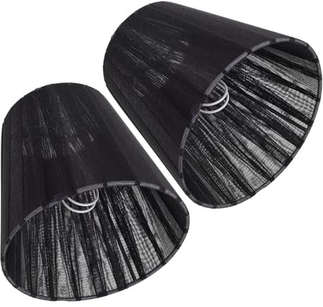 CANIGHT 2 Stück -lampenschirm Mit Clip-glühbirne Lampenschirm Für Decken- - Und Stehlampen Durchscheinende Stoffkunstlampe Dekorative Diffuse Beleuchtung