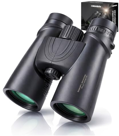 Zoomble Prismáticos Pro 8x42 para Adultos | HD BAK-4 Impermeables & Antiempañamiento | con Funda, Correa & E-Book Ornitología Incluido | Ideal Senderismo, Viajes, Safari