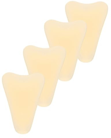 VANZACK 4 pièces Coussinets Intimes Silicone Réutilisables Autocollants Invisibles Étanches pour Natation et Sous-vêtements Protection Discrète Peau Sensible pour Femmes Couleur Chair