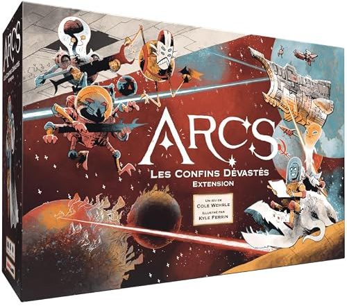 Arcs : Les Confins Dévastés (Version Française) – Extension Campagne Narrative Sci-FI – Jeu de Société Stratégique 2 à 4 Joueurs – Matagot