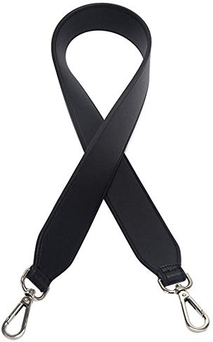 Uposao läder väskrem axelrem för väskor med karbinhake, 4 cm bred 90 cm universell ersättning axelrem bärrem för handväskor gör-det-själv-tillbehör för kvinnor män, svart