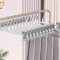 Grucce per pantaloni in metallo, 30 cm, 10 grucce con clip antiscivolo, per gonne, salvaspazio, per pantaloni, pantaloncini, calze, biancheria intima (bianco)
