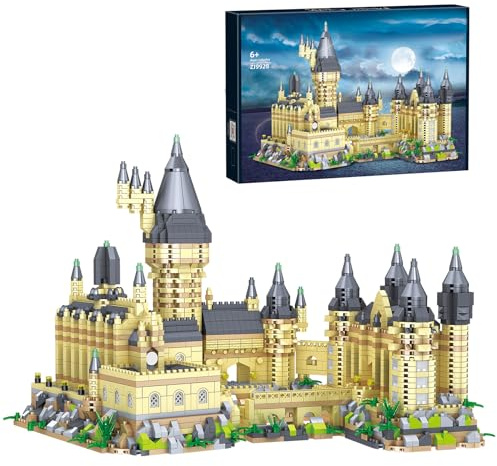Bibilock 3000+PCS Micro Mini Blocks Magic Castle Building Blocks Toys,Creative Ideals Hog Tower Building Sets, Best Choice for 14+ Boys, Girls or Adults