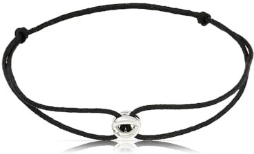 Made by Nami Minimalistisches Armband Herren & Damen • Handgemacht & Geflochten • 100% Wasserfest & Verstellbar • Partner Geschenke (Schwarz Silber)