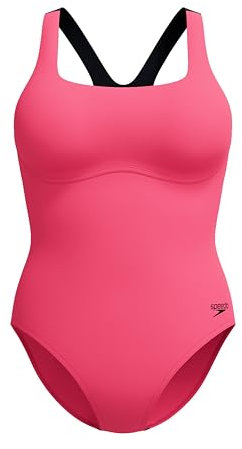 Speedo Flex Band Maillot de Bain pour Femme, Raspberry Fill, 40