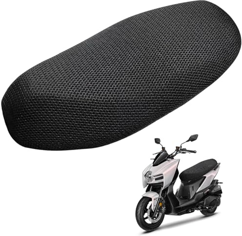 Qaestuan Funda Asiento Moto, Se Adapta a Funda para Asiento de Moto de 75 x 60cm, Funda de cojín para Asiento de Motocicleta, Impermeable, Adecuado para Motos Eléctricas y Motocicletas
