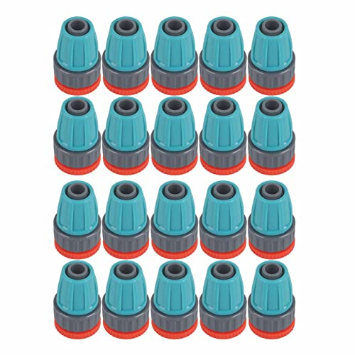 20 Pezzi Connettore a Gomito Irrigazione, 16 MM Connettore per Rubinetto Giardino Filettatura Femmina G1/2 Connettore Dritto Raccordi per Tubi Irrigazione per Sistemi di Irrigazione