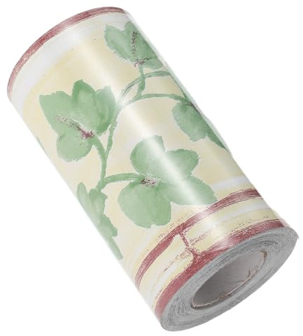 Borde de Papel Tapiz Autoadhesivo para Pared, Hojas Verdes