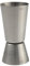 HENDI Cocktail Messbecher, BarUp, 2 verschiedene Messmengen, matte Ausführung, Cocktailmessbecher, Jigger, Barmaß, 25/50ml, ø43x(H)85mm, Edelstahl, silber
