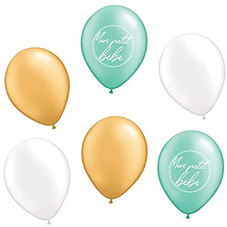 Sachet 6 ballons baby shower garcon