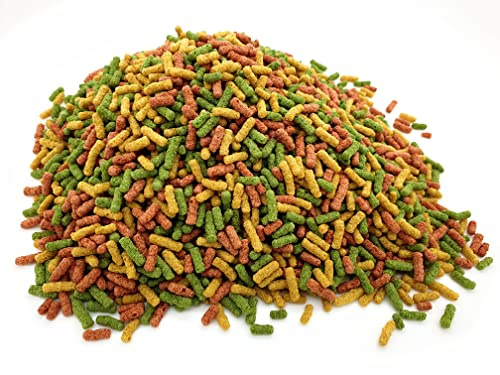 HERONS - Pond Sticks Mix - Floating Sticks for Koi, Carp and Coldwater Fish - With Essential Vitamins, Minerals and Trace Elements - Boost Immune System - Enhances Colour - 1 KG
