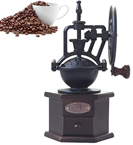 Maodom café Manual,Especias Granos café | Molino Estilo Vintage Antiguo con ajustador Poligonal Incorporado para Especias, nueces, Hierbas, Granos para Mejorar