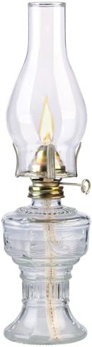 Lampe à pétrole tempête rétro - 32 cm [Lunartec]