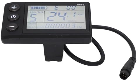 BuyWeek Pannello Display LCD Per Bici Elettrica, Computer da Bicicletta Elettrico Connettore Impermeabile 6P Tachimetro Per Bici Elettrica Display LCD