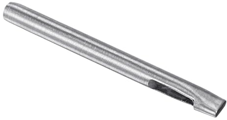 Kozelo Perforatore Ovale Pelle - [3 x 8mm] Punzone Piatto Acciaio 45# Strumento Taglio Foro Cavo per Cintura Artigianato Pelle Borsa Abbigliamento, 100mm / 4 Lungo