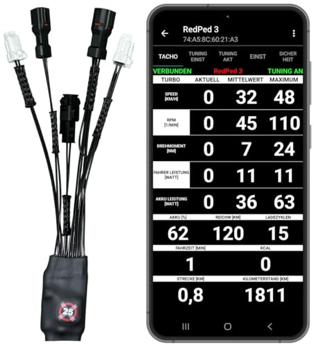 RedPed 3 für PW-X3 PW-S2 E-Bike Tuning mit App Haibike Yamaha eBike