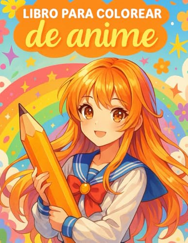 Libro para colorear de anime: Colorea, desconecta y disfruta del momento