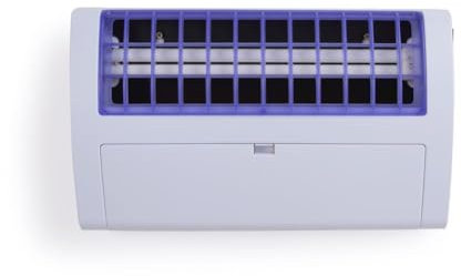 HENDI Insektenvernichter, Elektronisch, Inkl. 1x Fluoreszenzlampe UV-A, mit Haftfolie (390x270mm), Wandbefestigung, Wirkungsbereich: 120m², Lampenfassung: 2G11, 230V/36W, 540x80x(H) 281mm, ABS