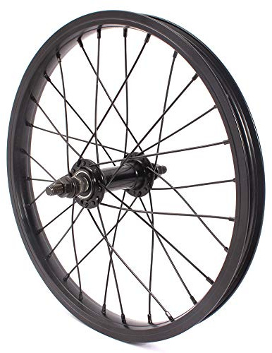 KHE 16 Zoll BMX Vorderrad schwarz 28mm Aluminium TDI Felge 28 Loch 10mm S/B