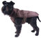 Fashion Dog Hundemantel mit Kunstpelz-Futter - Braun - 90 cm
